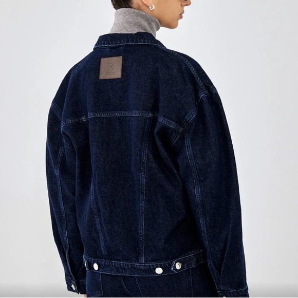 Dé Rococo drop shoulder crop denim jacket - Picture 7 of 9